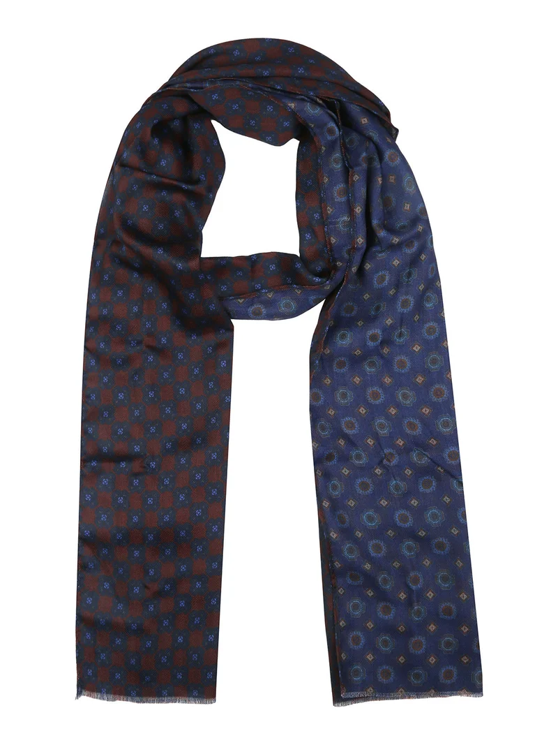 Sciarpa leggera da uomo con stampe - bordeaux