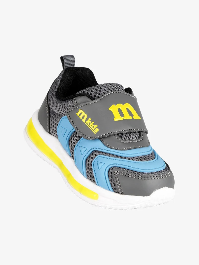 Sneakers sportive da bambino con luci - grigio scuro