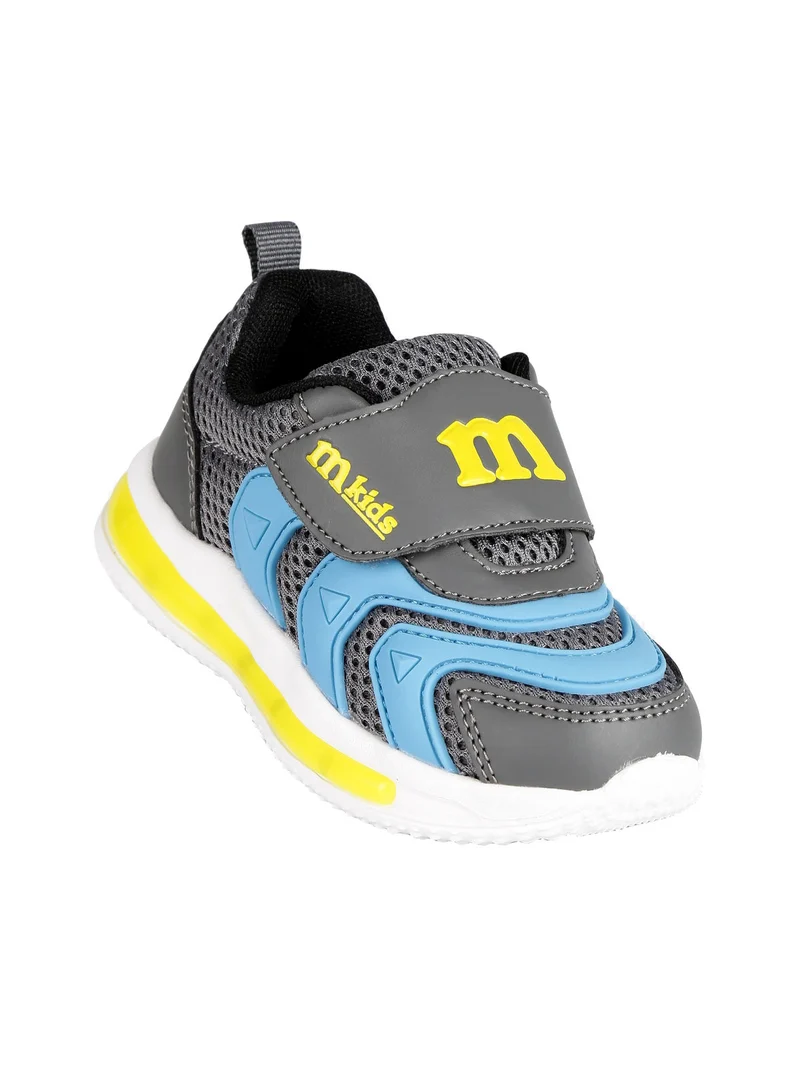 Sneakers sportive da bambino con luci - grigio scuro