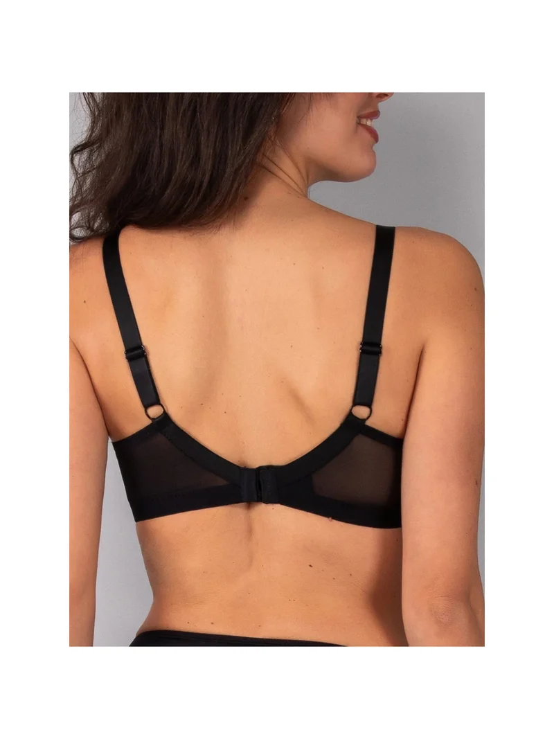 DR10D Reggiseno donna francese senza ferretto coppa D - nero