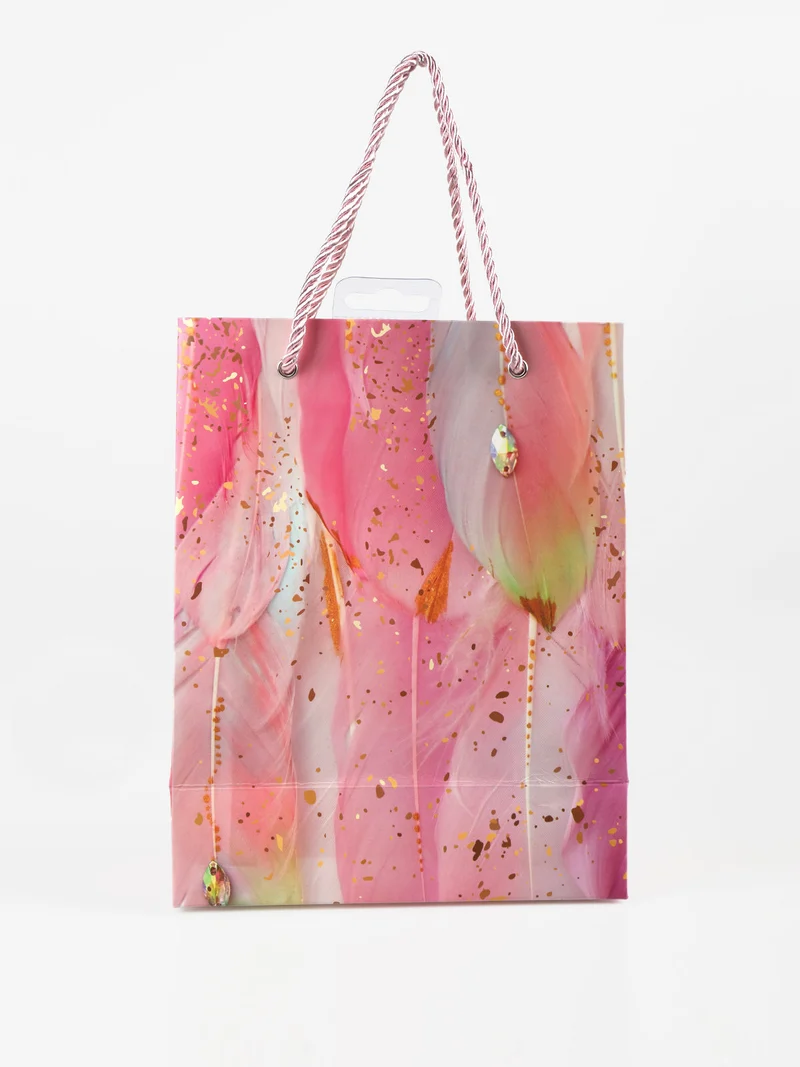 Sacchetto regalo piccolo 23 x 18 x 9 cm - rosa