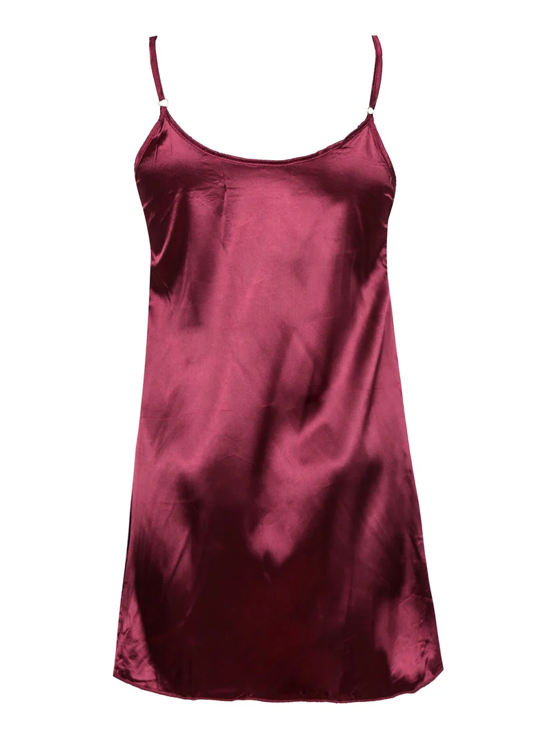 Sottoveste donna con pizzo - bordeaux