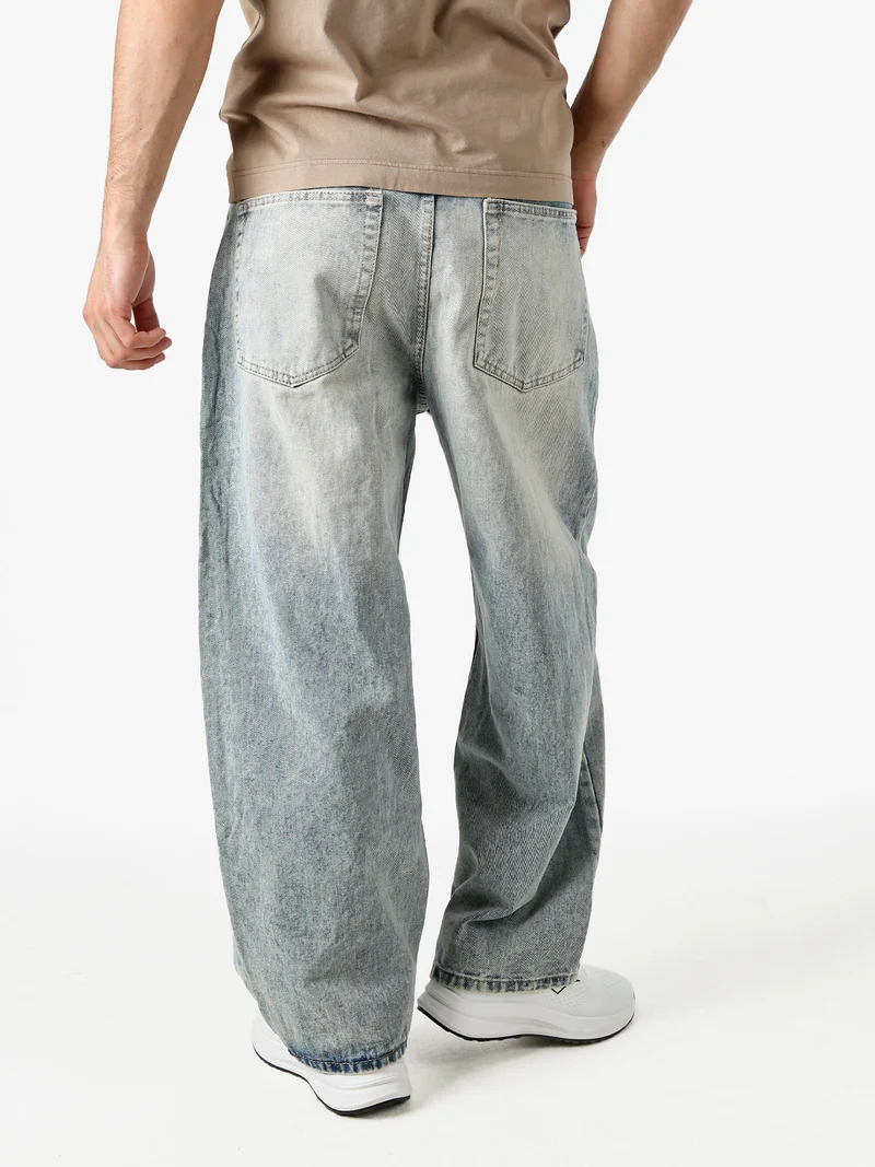 Jeans baggy da uomo sfumati - jeans