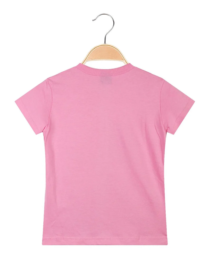 Cinderella t-shirt bambina con stampa disegno - rosa