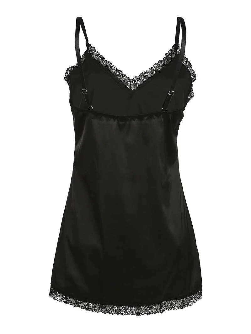 Luxury P0474P Baby doll + perizoma - nero
