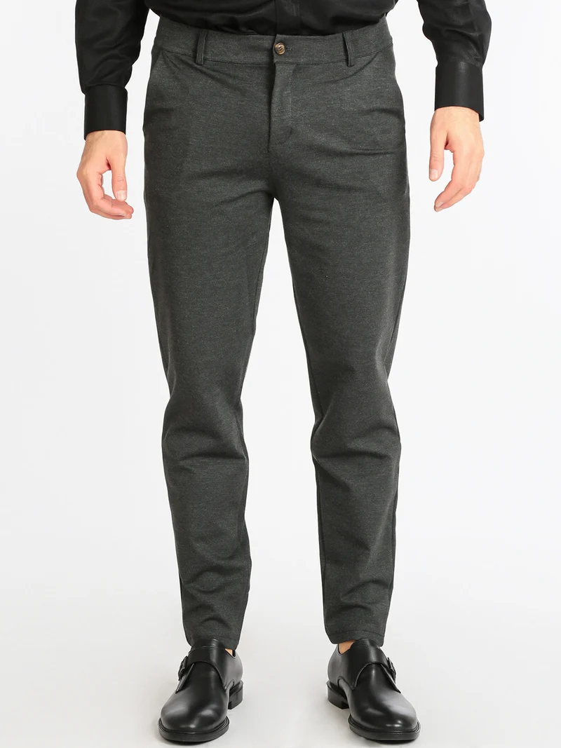 Pantaloni classici da uomo - grigio scuro