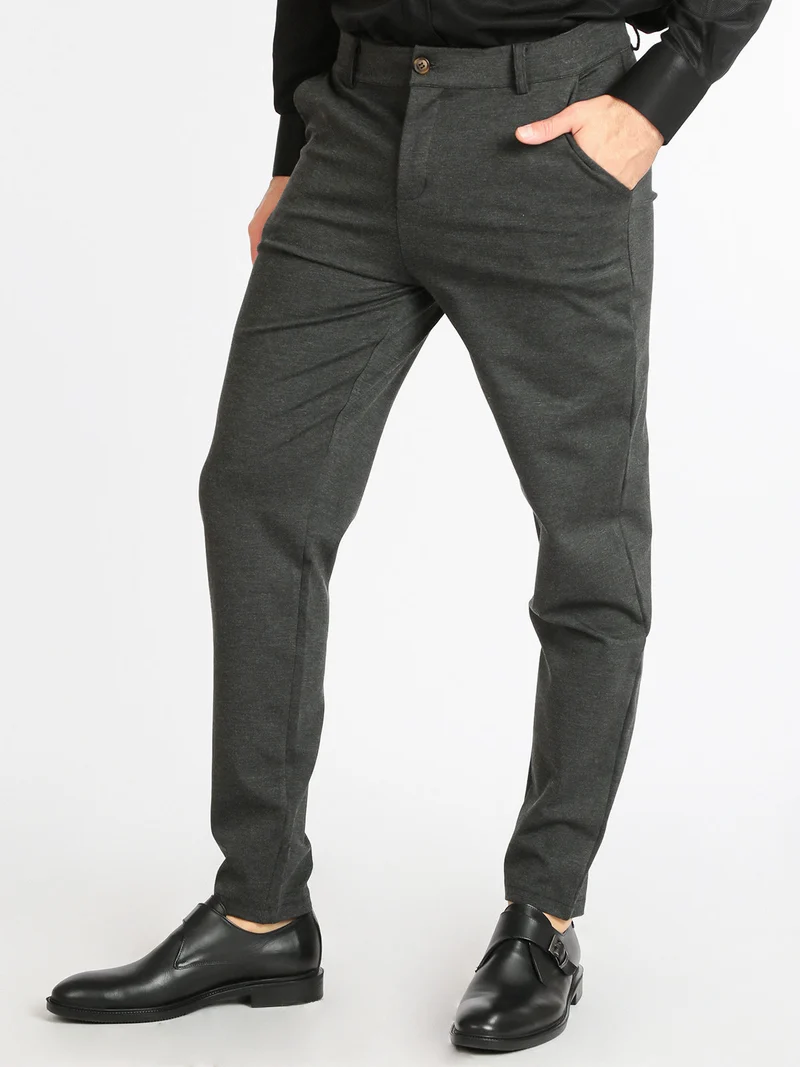 Pantaloni classici da uomo - grigio scuro