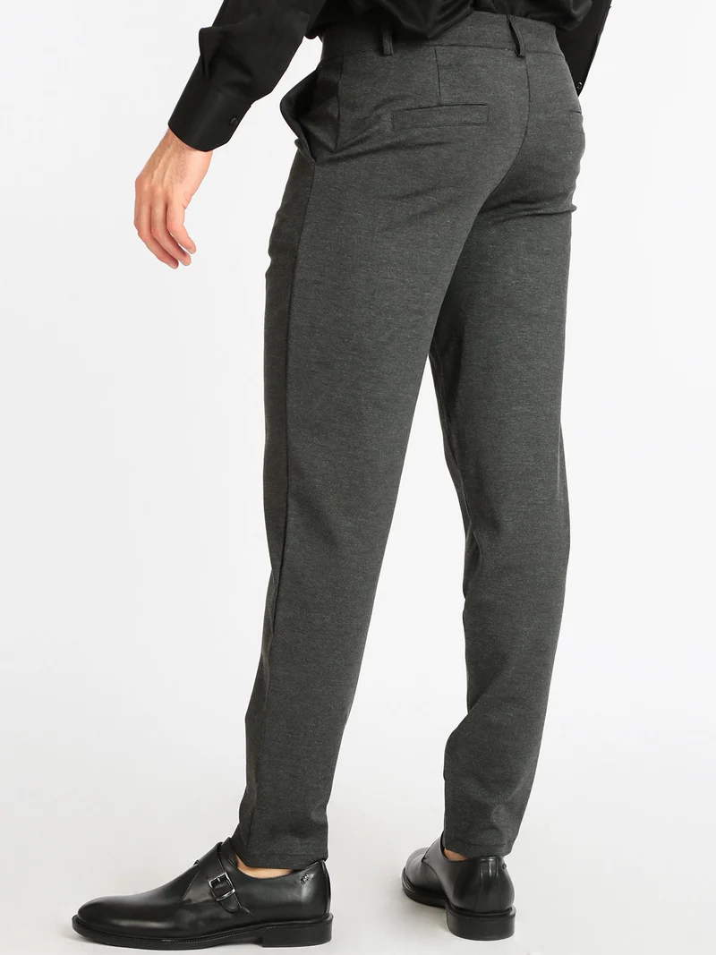 Pantaloni classici da uomo - grigio scuro