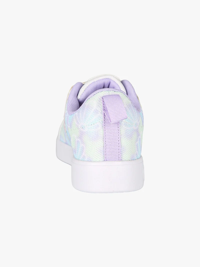 Sneakers da ragazza basse con strappo e luci - bianco