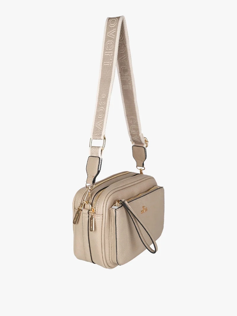 Borsa a tracolla da donna in ecopelle - taupe