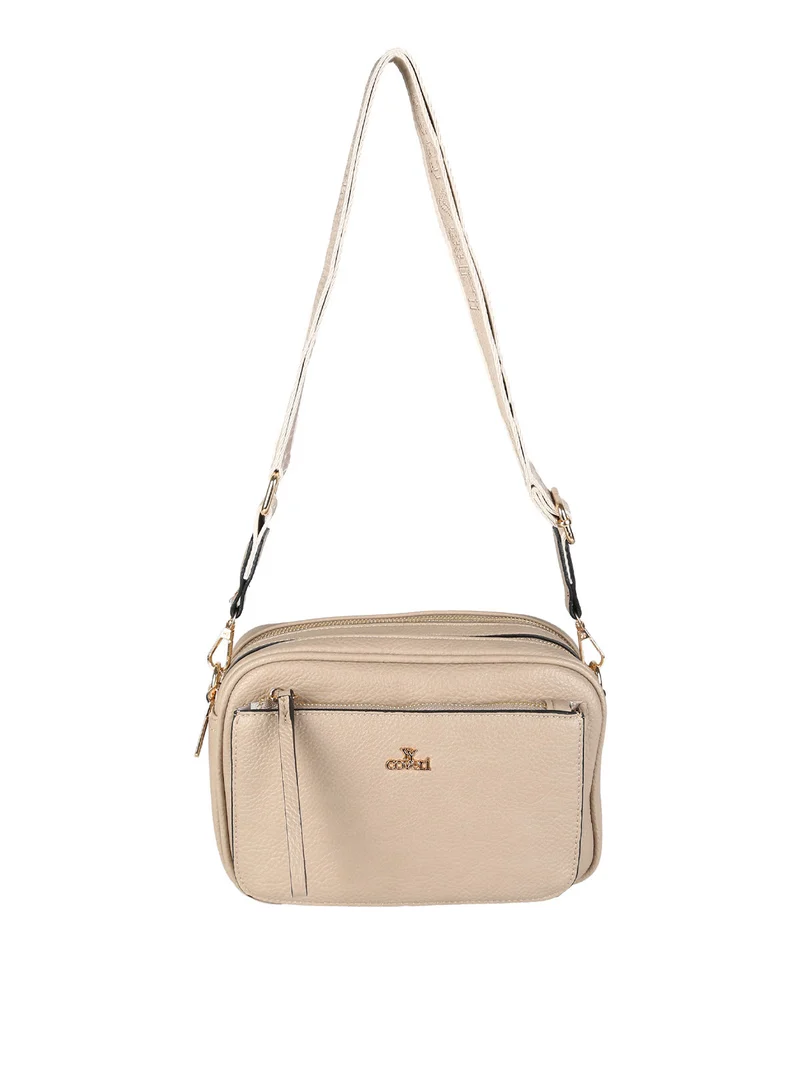 Borsa a tracolla da donna in ecopelle - taupe