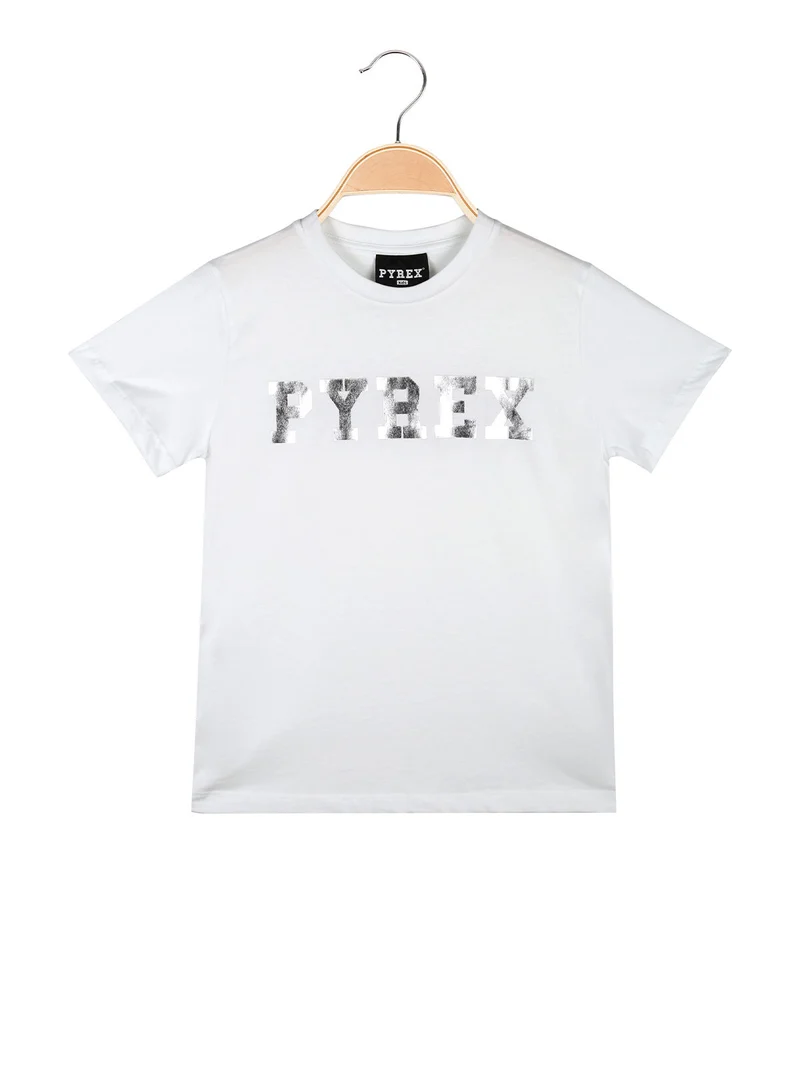 T-shirt da ragazza con logo - bianco
