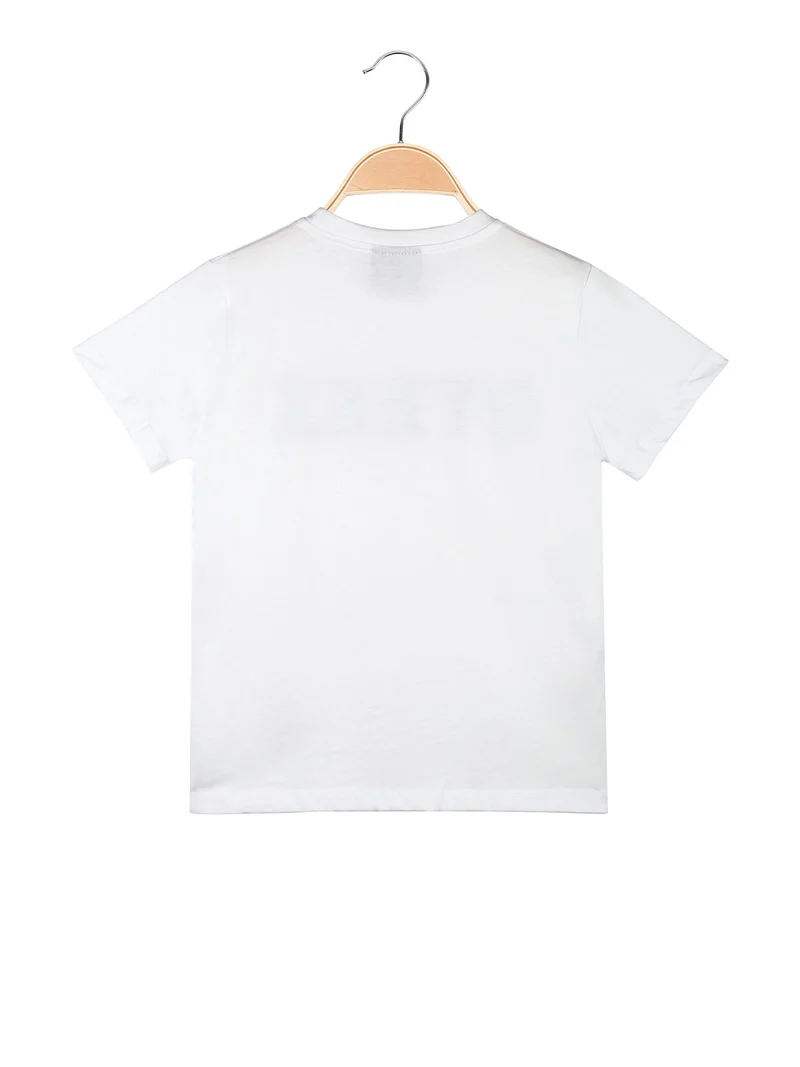 T-shirt da ragazza con logo - bianco