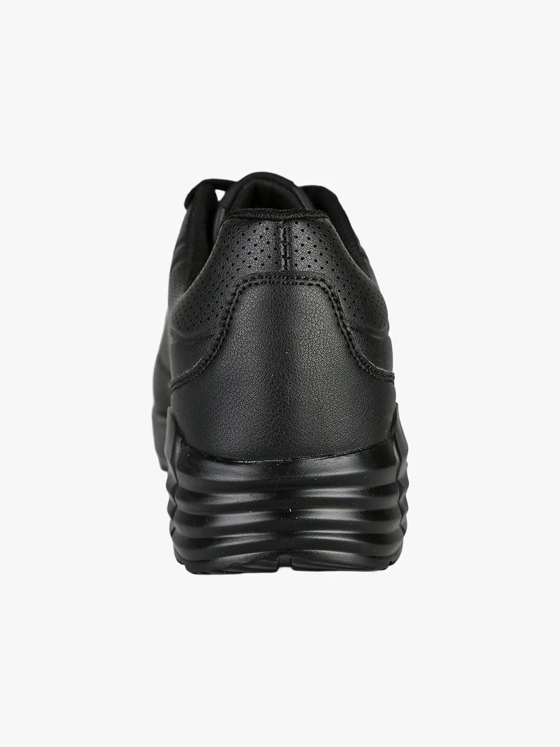 Sneakers uomo stringate con air - nero