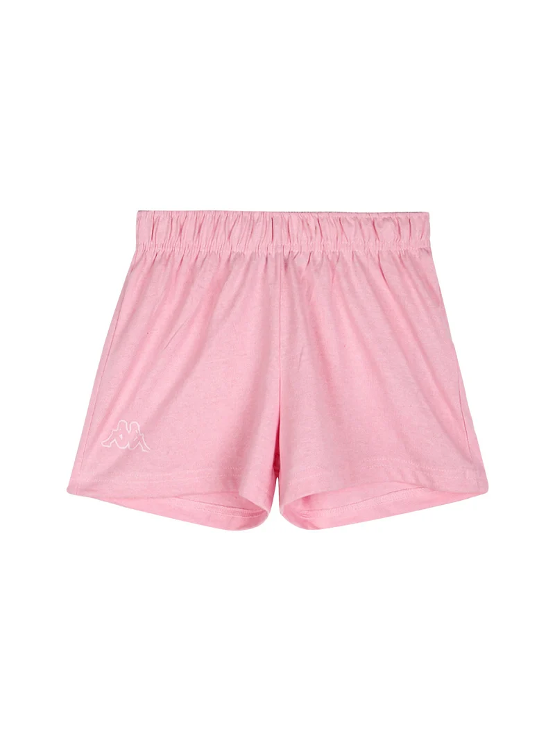 Pigiama corto da ragazza in cotone - rosa