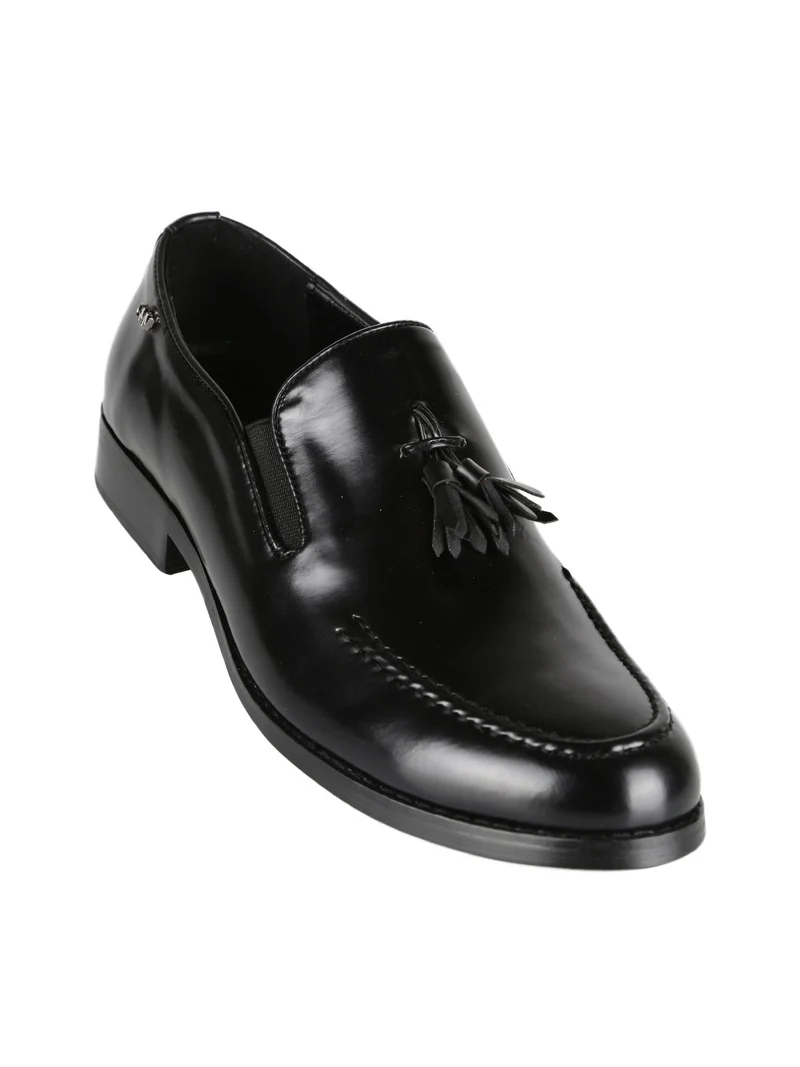 Mocassini uomo con nappini - nero