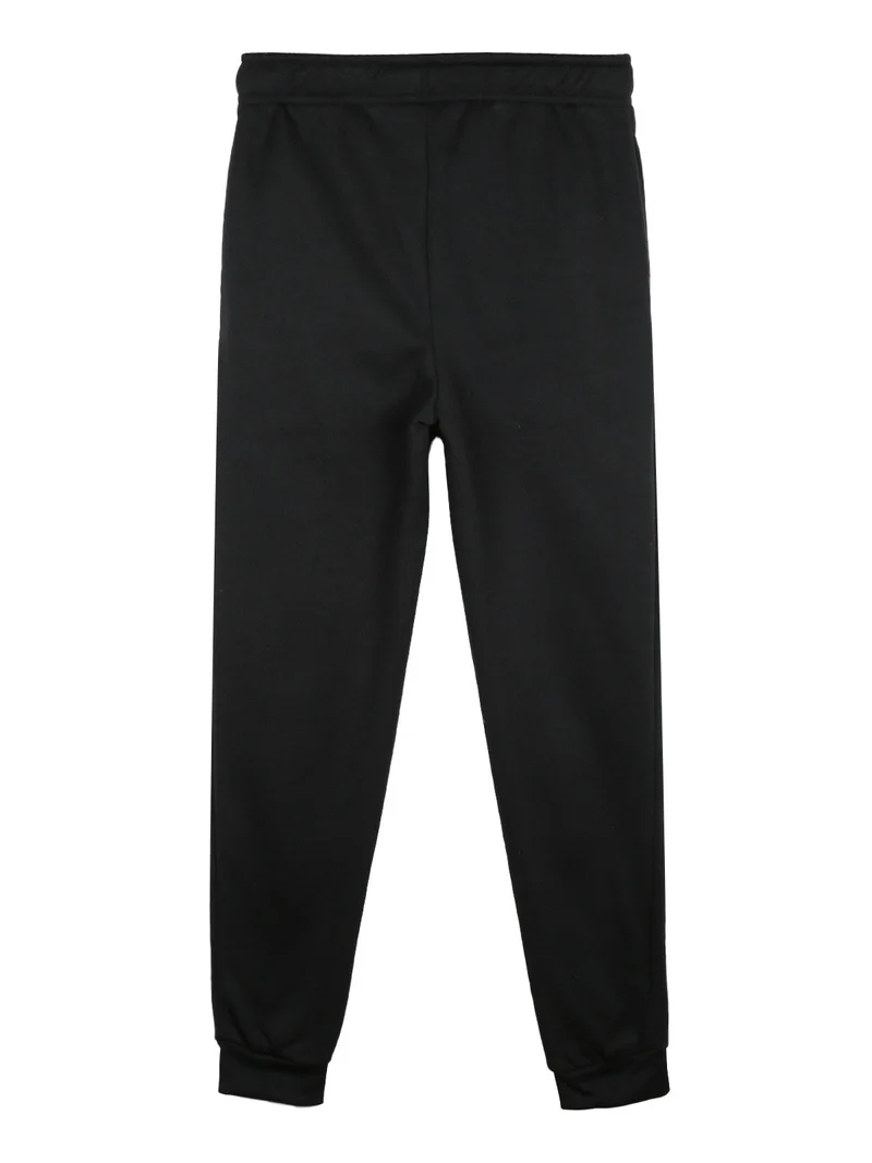 Pantaloni tuta da ragazza felpati - nero