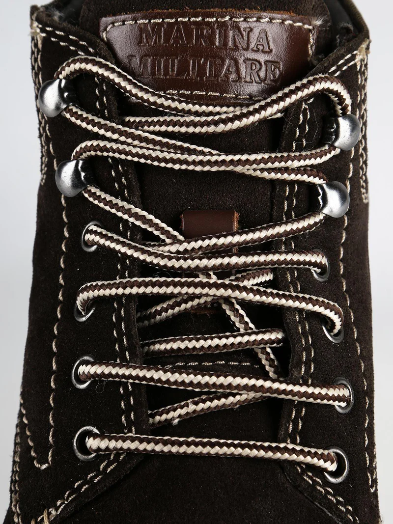 Scarpe alte in pelle scamosciata marrone - oro