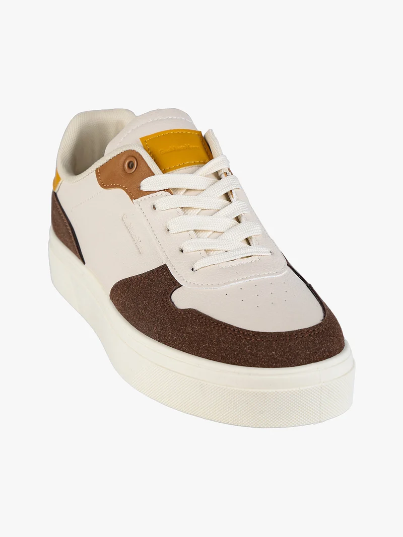Sneakers da uomo stringate - beige