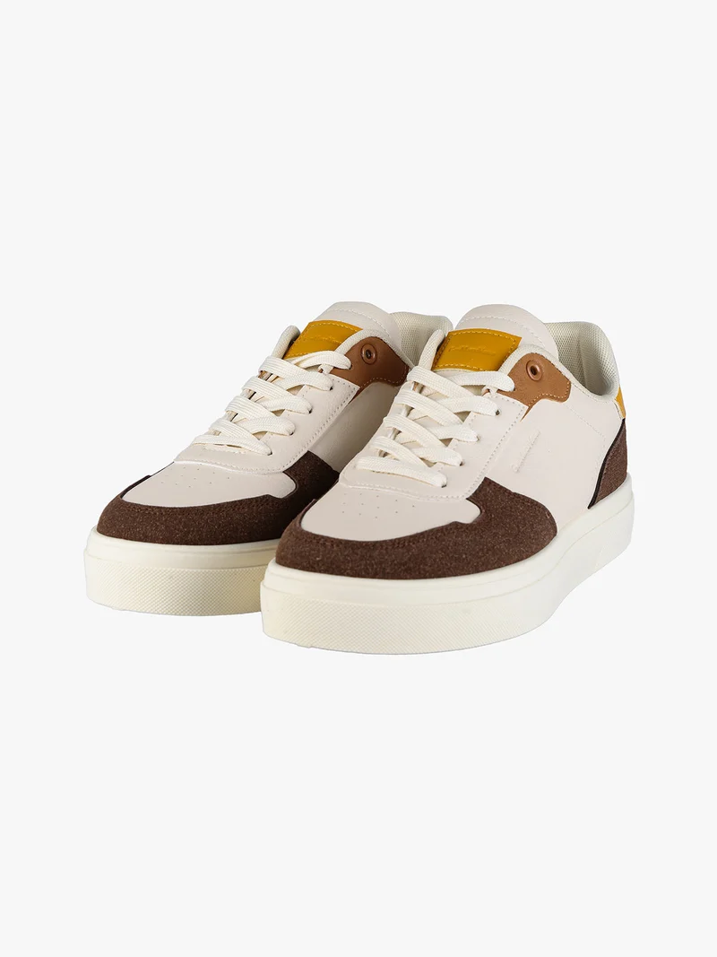 Sneakers da uomo stringate - beige