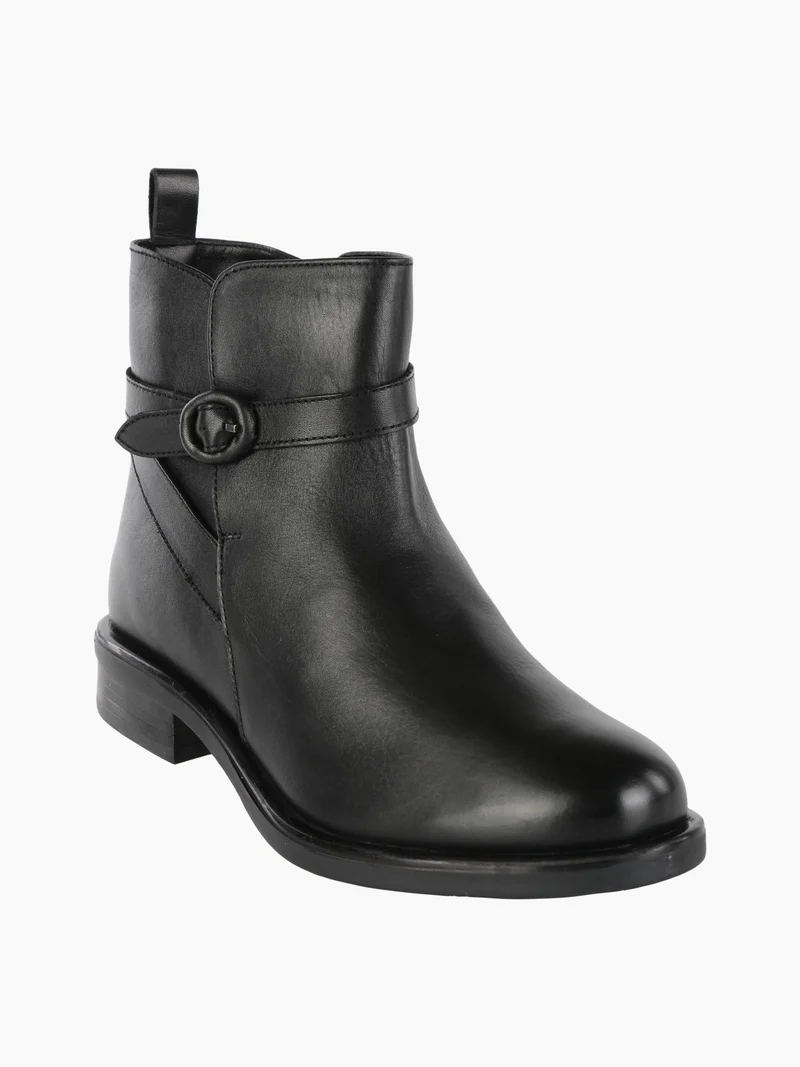 Stivaletti in pelle da donna - nero