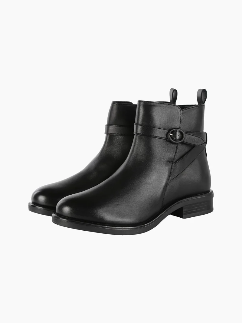 Stivaletti in pelle da donna - nero