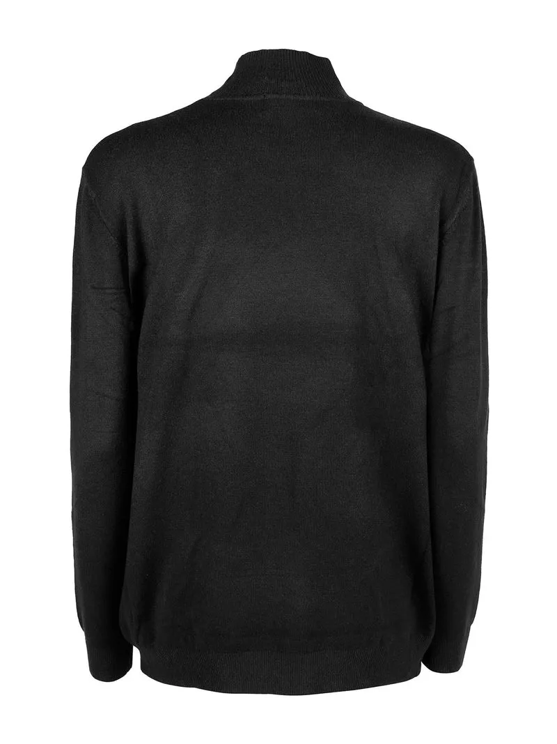 Maglia donna a lupetto - nero