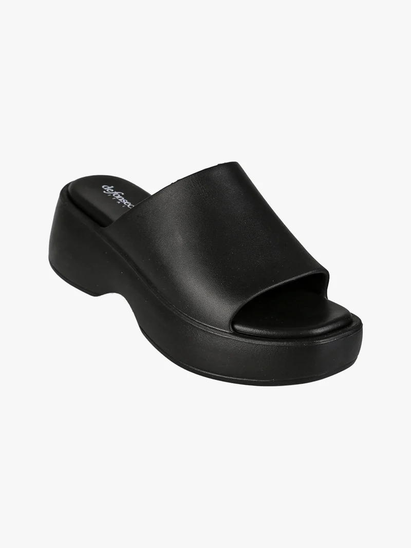 Ciabatte donna con platform - nero