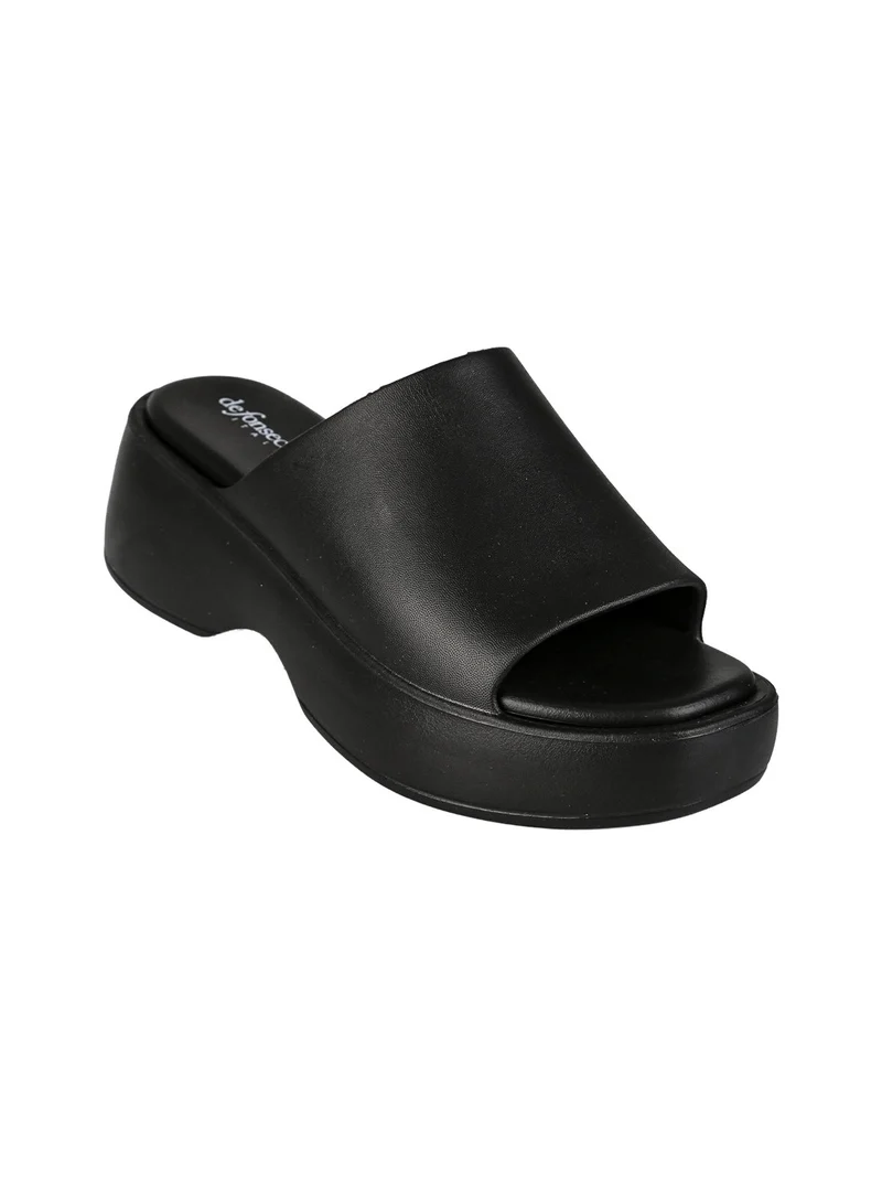 Ciabatte donna con platform - nero