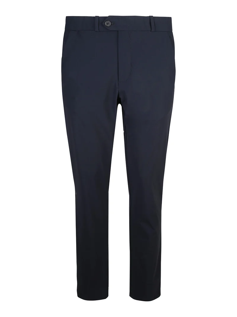 Pantaloni eleganti da uomo a vita bassa - blu scuro