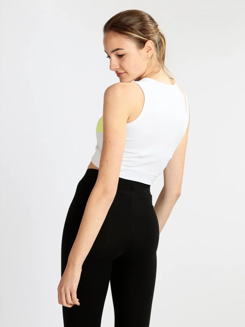 Top donna sportivo - bianco