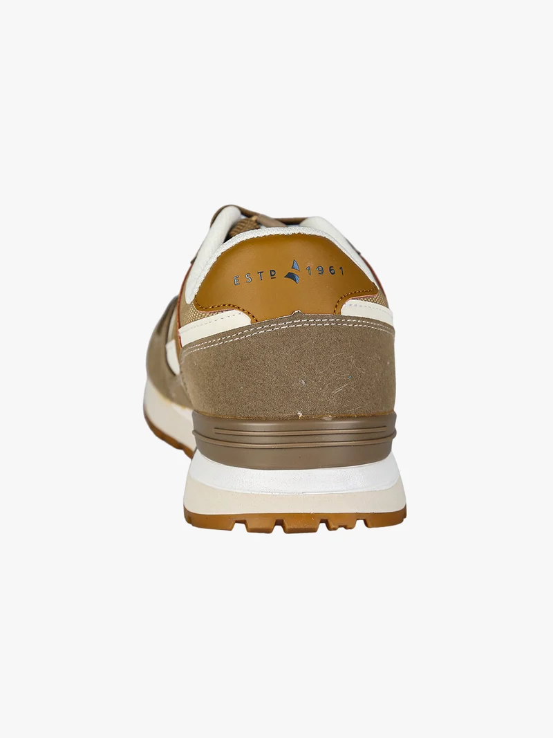 Sneakers stringate da uomo - marrone