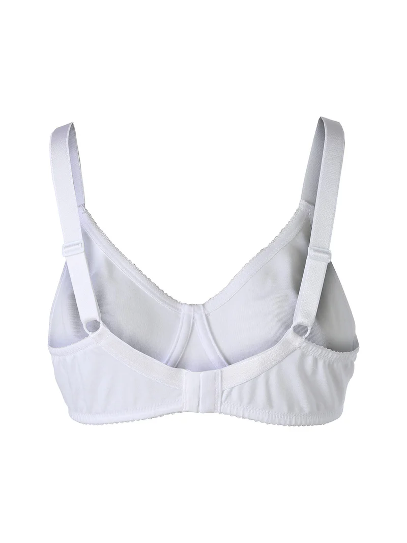 Reggiseno bielastico in cotone senza ferretto COPPA B - bianco