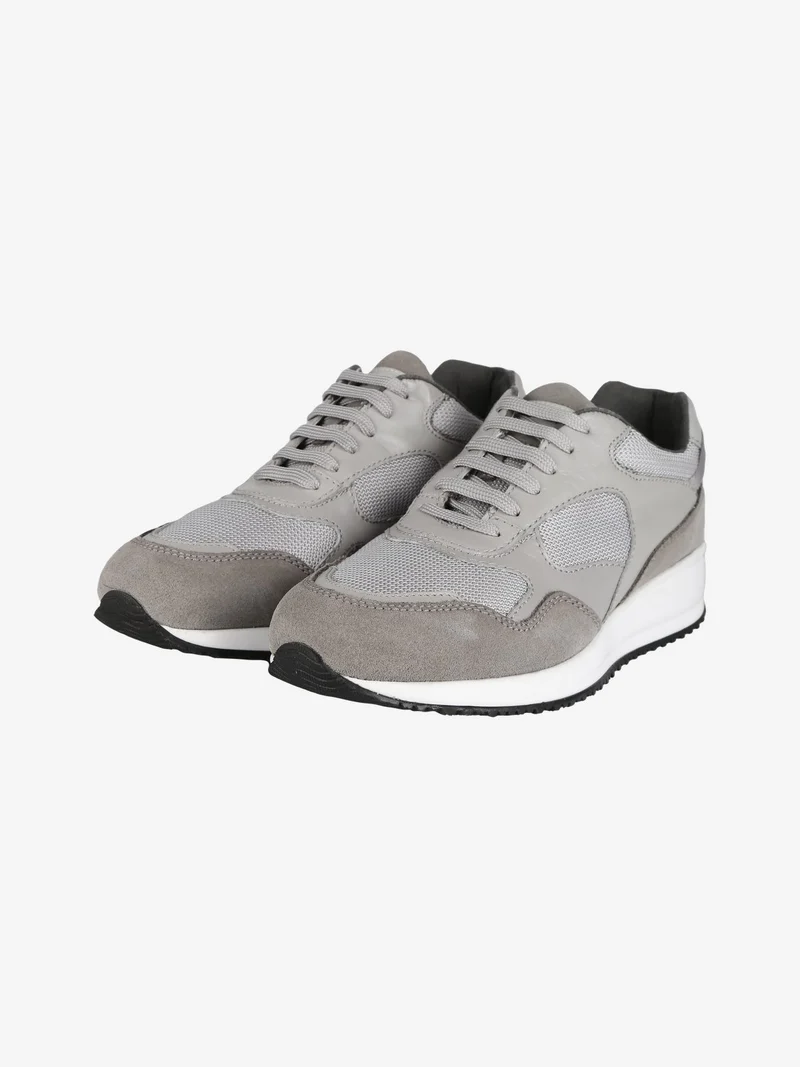 Sneakers in pelle da uomo - grigio