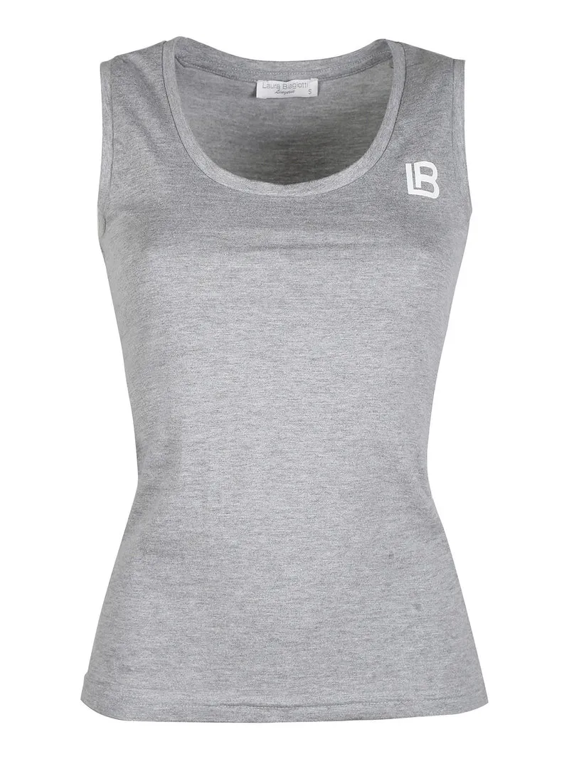 Canotta donna in cotone - grigio