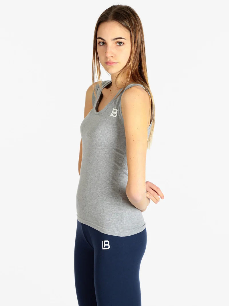 Canotta donna in cotone - grigio