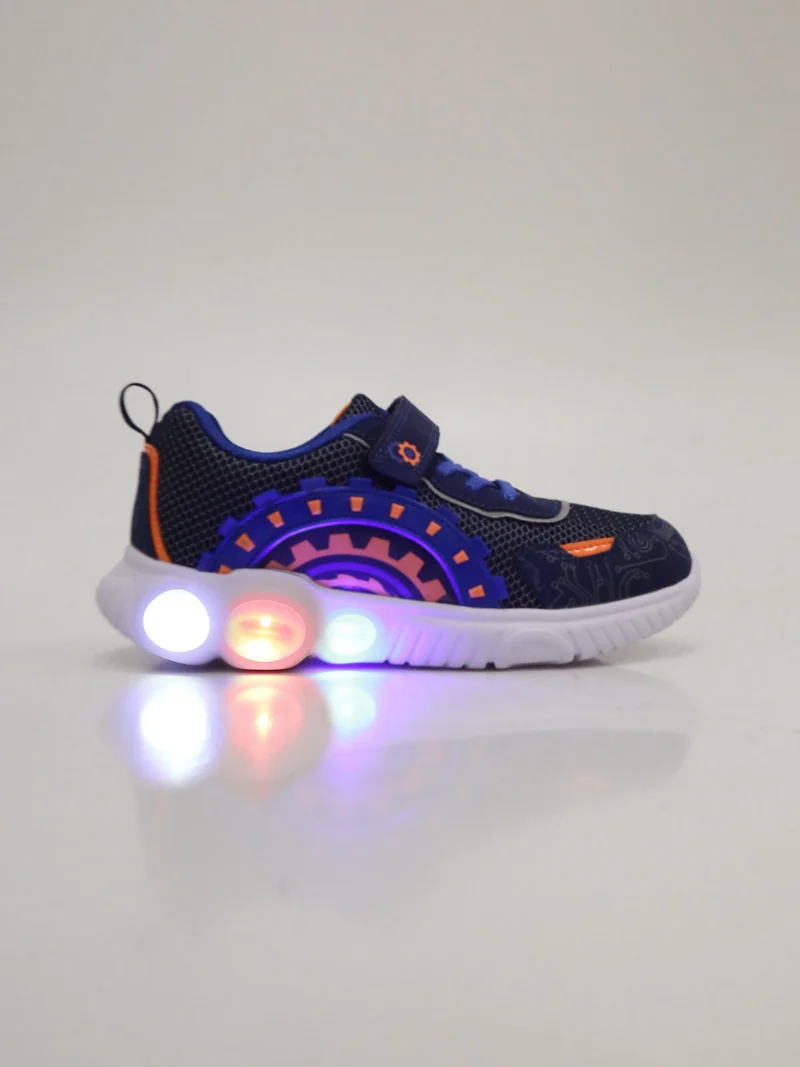 Sneakers da bambino con luci - blu