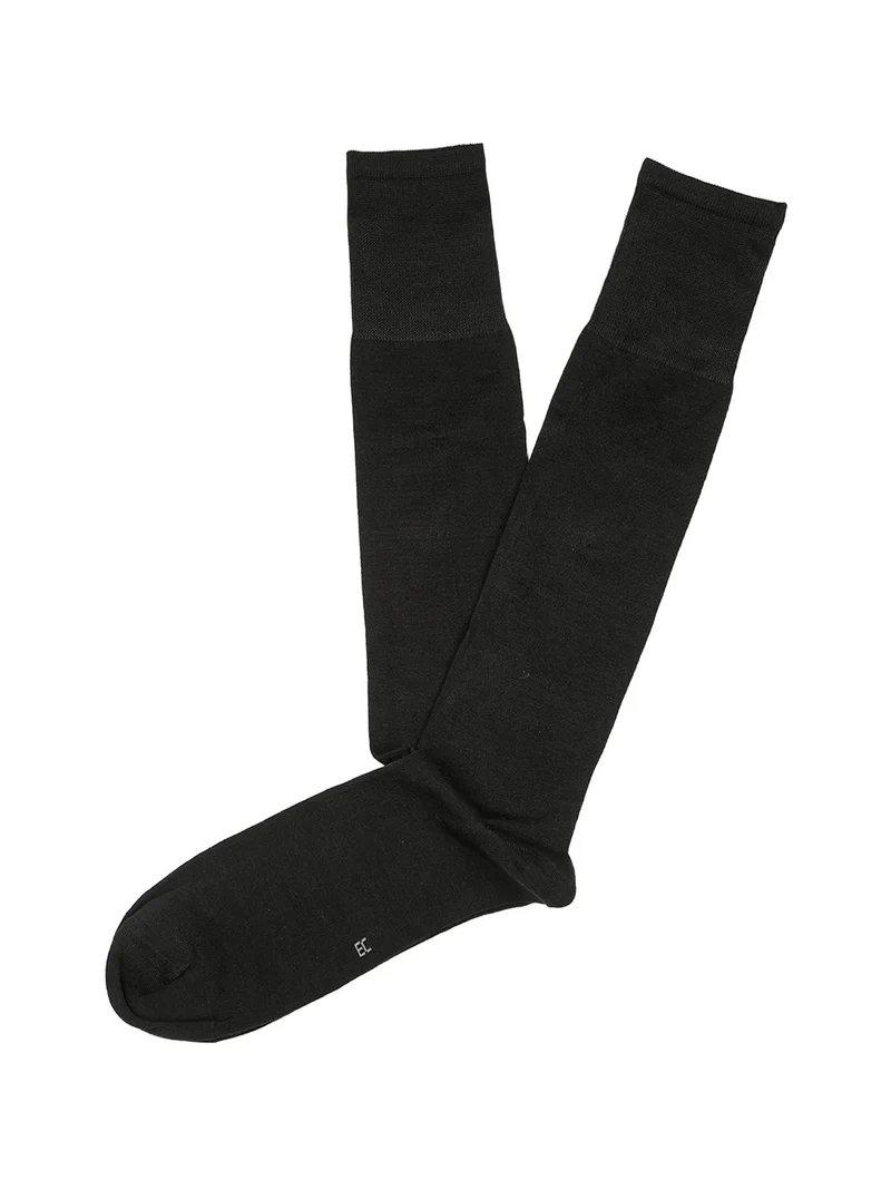 Calze lunghe da uomo in cotone mercerizzato - grigio scuro
