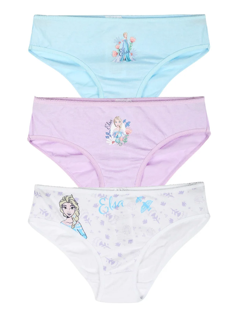 Confezione da 3 slip da bambina in cotone - assortito