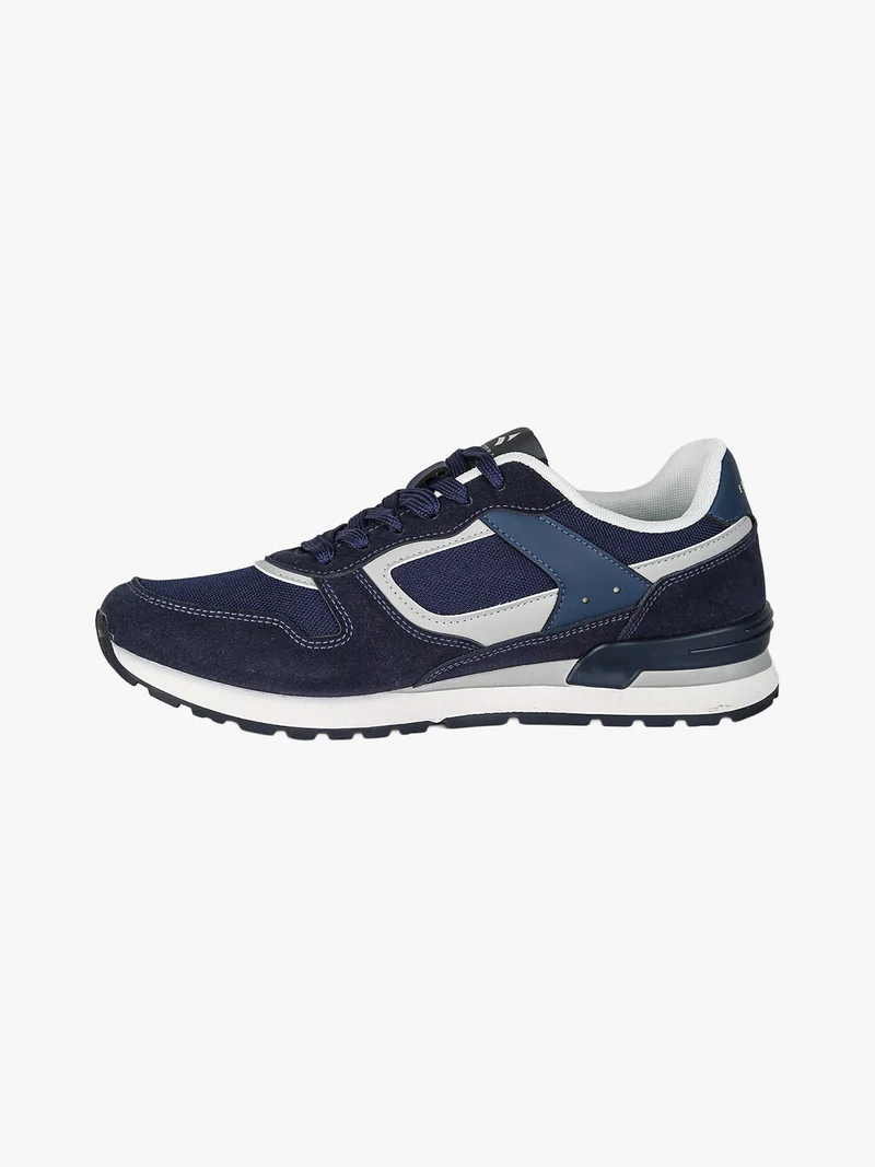 Sneakers stringate da uomo - blu scuro