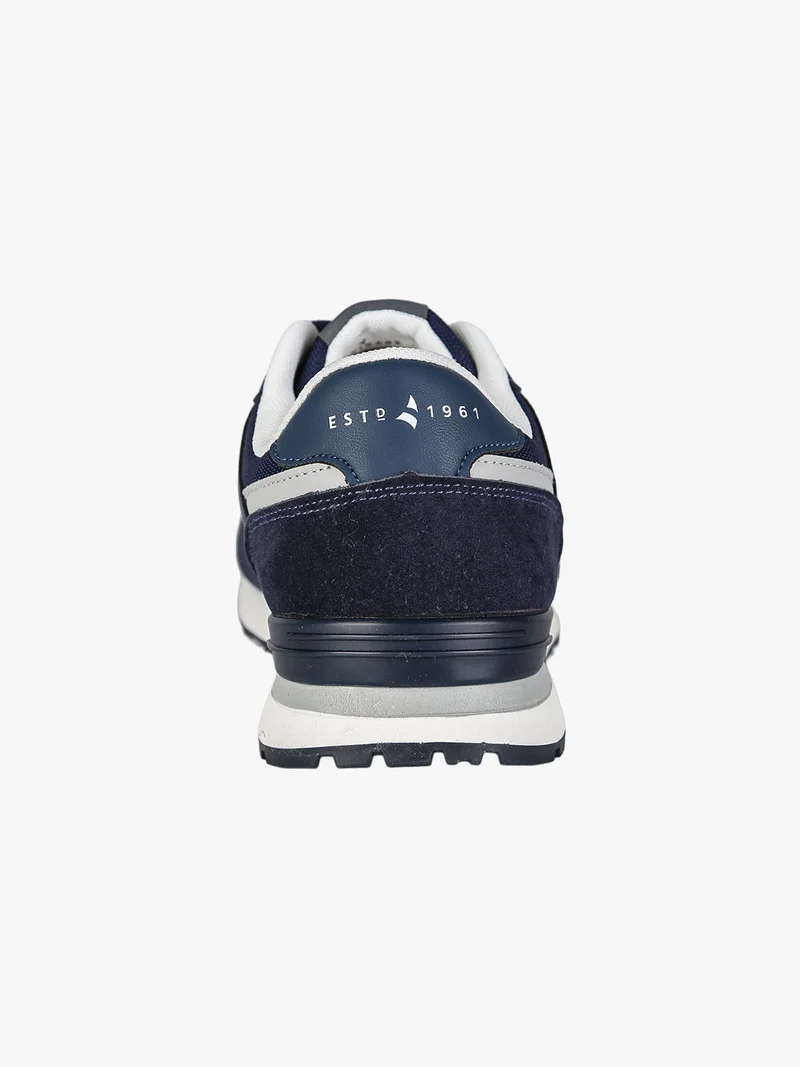 Sneakers stringate da uomo - blu scuro