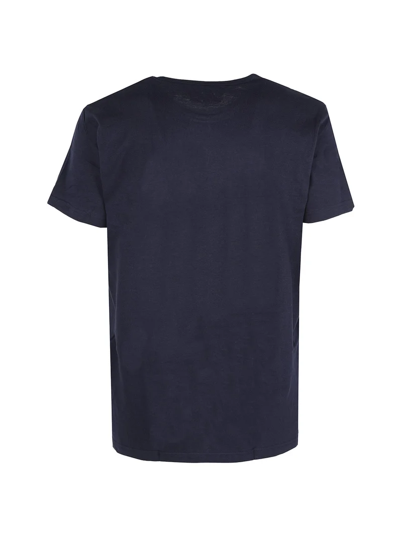T-shirt intima girocollo da uomo in cotone - blu scuro