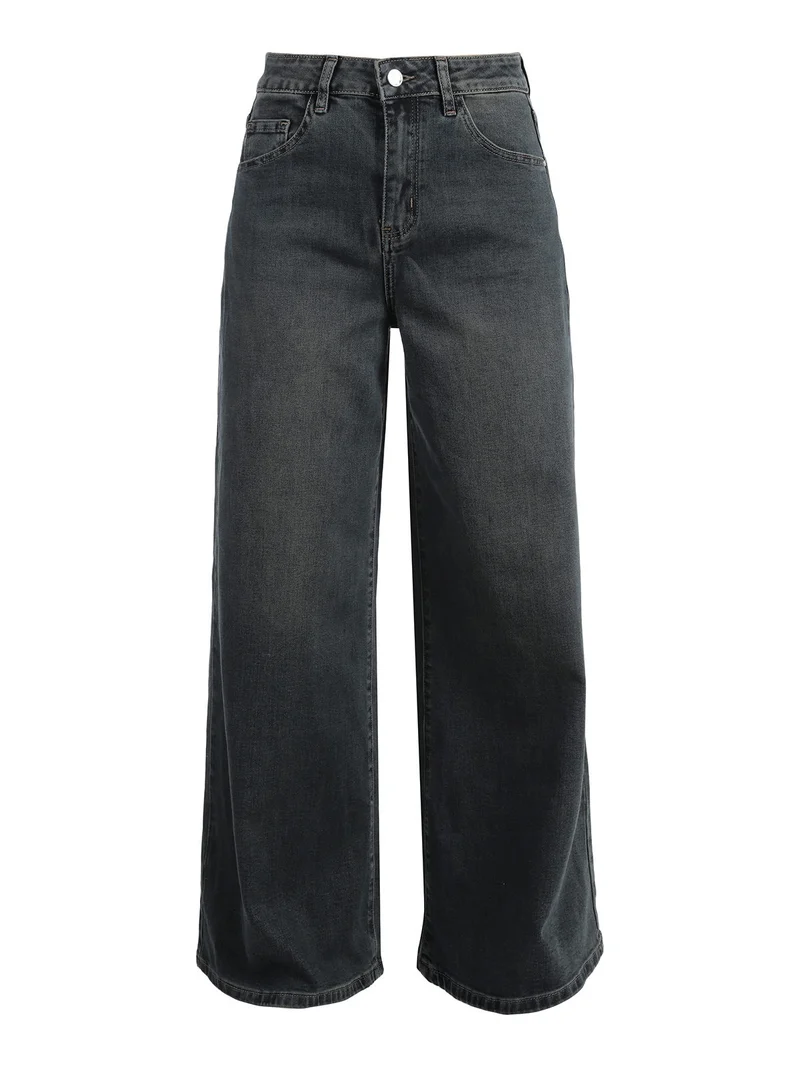 Jeans donna wide leg a vita alta - jeans