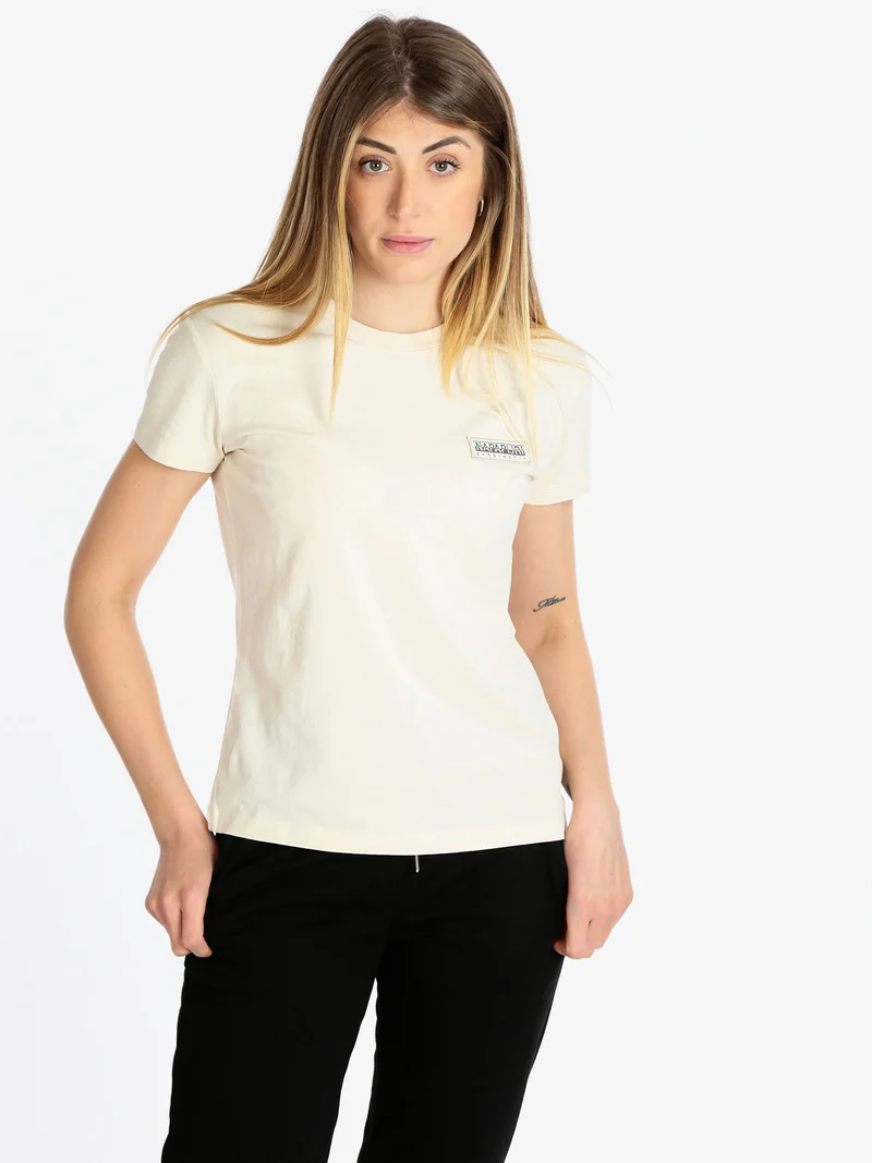 S MORGEX W SS T-shirt donna manica corta - beige