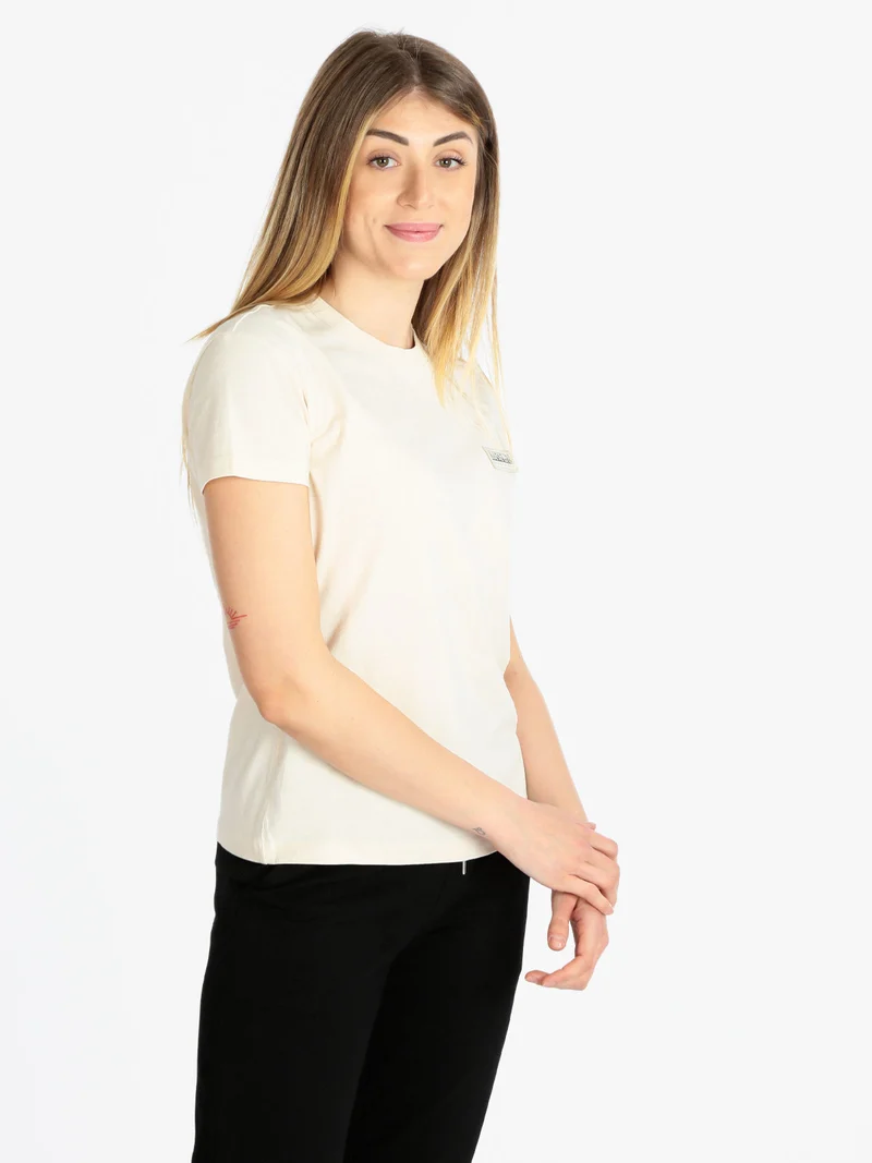 S MORGEX W SS T-shirt donna manica corta - beige