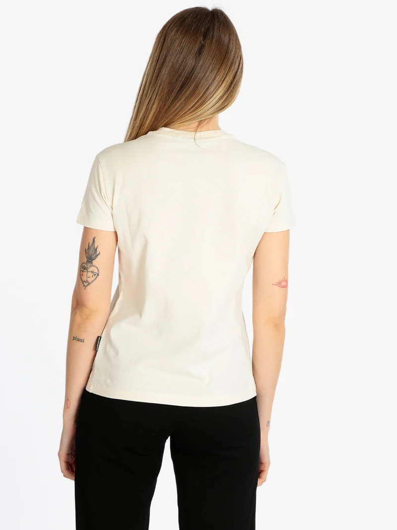 S MORGEX W SS T-shirt donna manica corta - beige