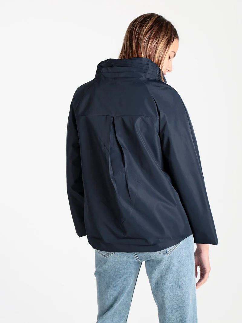 Giacca a vento da donna con zip - blu scuro
