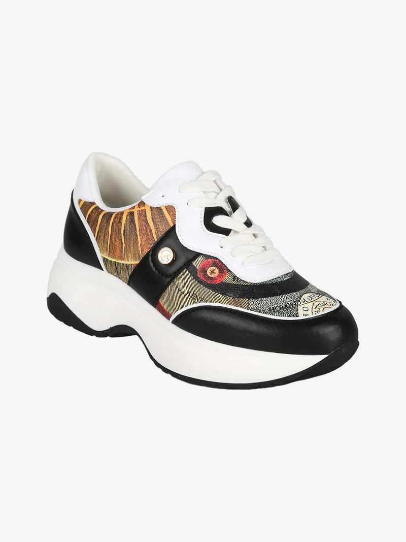 Sneakers da donna con stampe - nero