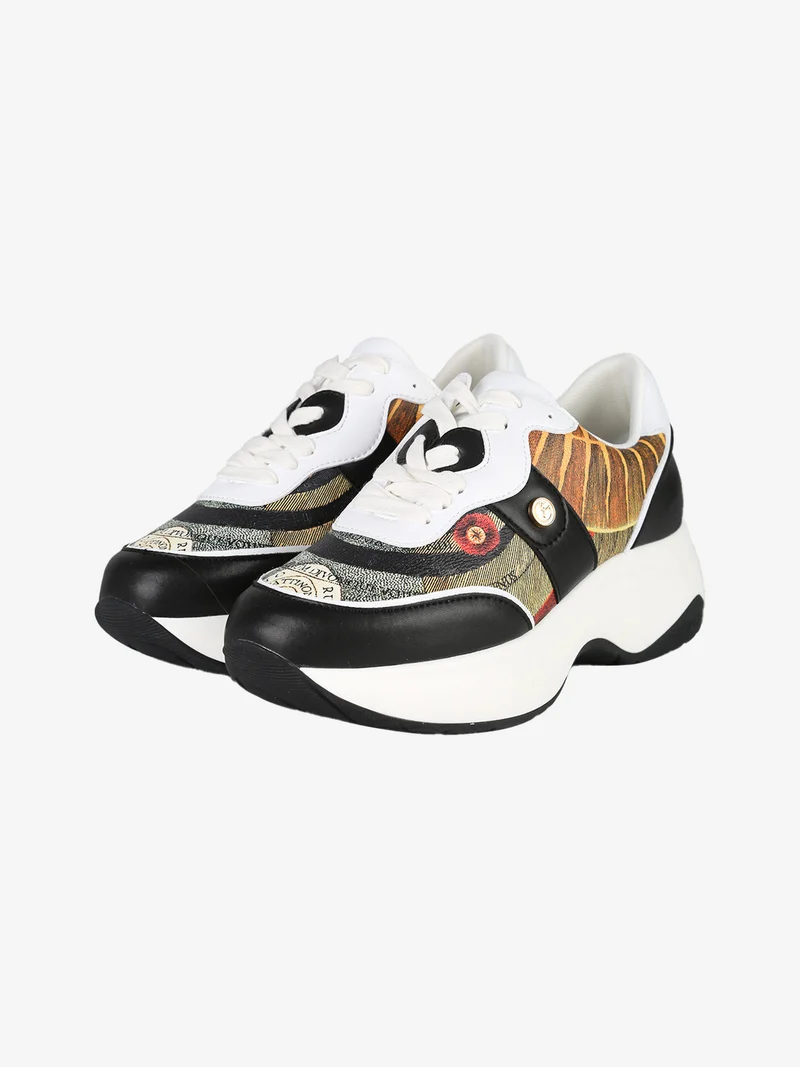 Sneakers da donna con stampe - nero