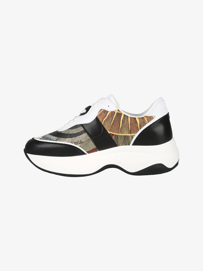 Sneakers da donna con stampe - nero